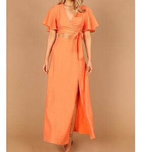 Wrap skirt 2 piece set